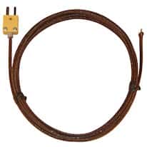 Digi-Sense Thermocouple High-Temperature Wire Probes - Fiberglass Insulated