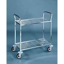 Heavy-Duty Two-Shelf Wire Utility Carts