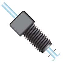 Idex® Flanged Fittings, 5/16" Square Head with 1/4-28 Flat-Bottom Connection