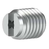 Idex® Flangeless Specialty Head Male Nuts, 1/4-28 Flat-Bottom Connection