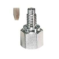 Idex® Two-Piece Fingertight Fittings with Standard Knurl Head