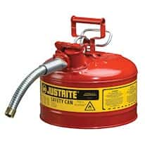 Justrite Steel Safety Cans for Flammables