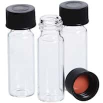Kinesis Screw Neck Glass Vials with Caps, 13 mm