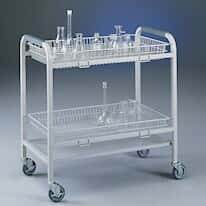 Glassware Carts with Wire Basket