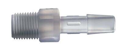 Masterflex® Adapter Fittings, Hose Barb to Male NPT Threaded, Straight, Polyproylene
