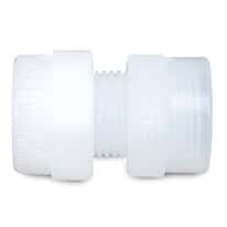 PharmaFluor® Compression to NPT(F) Threaded Fittings, Straight Adapter, PFA