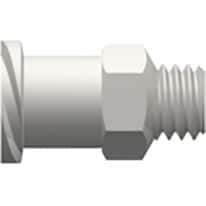 Value Plastics Female Luer Thread Style to UNF Threaded Adapter Fittings, Straight