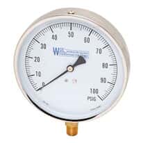 Weksler Contractor Gauges with Stainless Steel Case