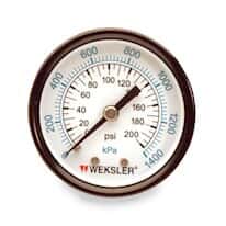 Weksler Low-Cost Dual Scale Utility Gauges