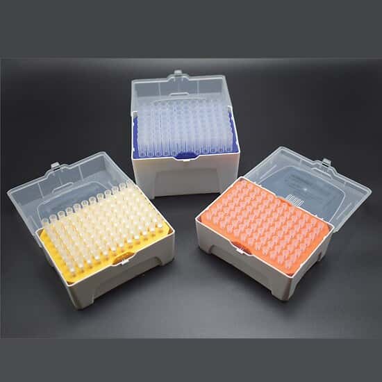 Omega Sterile Long Graduated Pipette Tips with Aerosol Barrier, Standard Racks ColeParmer