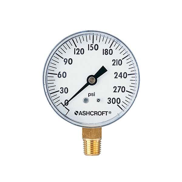 Ashcroft® Utility Pressure Gauges, 1.5" to 2.5" Dial Sizes from ColeParmer