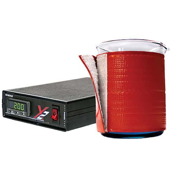 BriskHeat® Silicone Rubber Beaker Heater with X2 PID Temperature