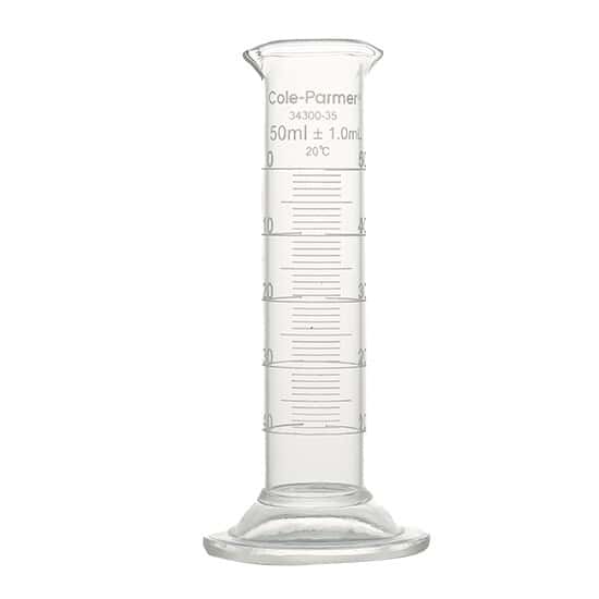 Cole-Parmer® Low-Form Graduated Glass Cylinders from Cole-Parmer United ...