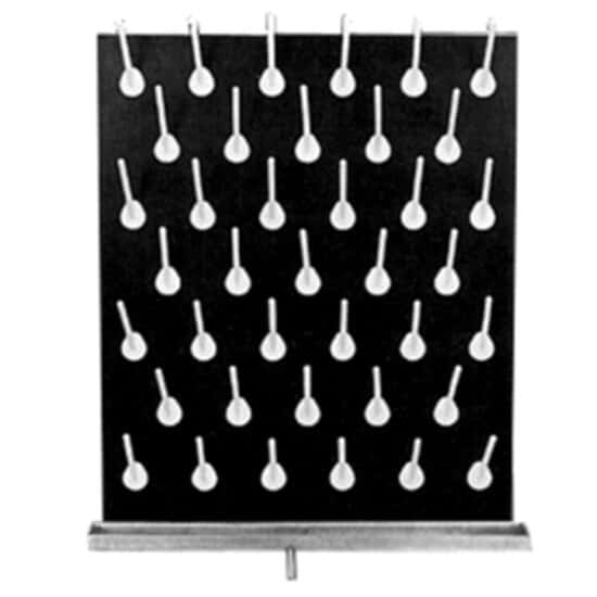 Phenolic Pegboard Drying Rack with Drip Trough and Pegs ColeParmer
