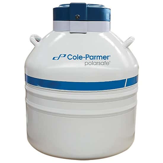 ColeParmer® PolarSafe® Cryogenic Storage Dewars with Racks Cole