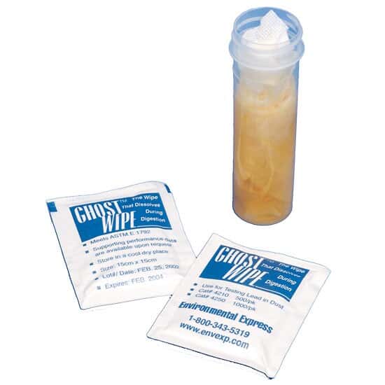 Environmental Express® GhostWipe® Dust Sampling Wipes, Standards, and