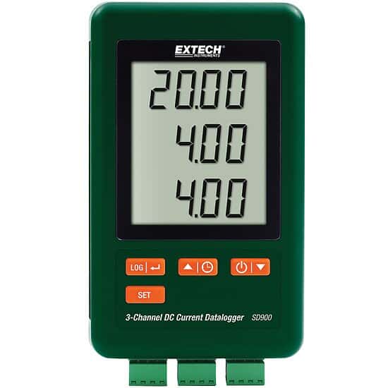 Extech ThreeChannel DC Current and Voltage Data Loggers ColeParmer