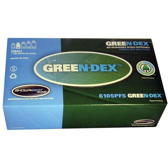 Showa Best GREENDEX Biodegradable Nitrile Gloves ColeParmer