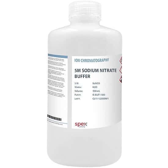 Spex CertiPrep® Ionic Strength Adjustment Buffers in H2O from ColeParmer
