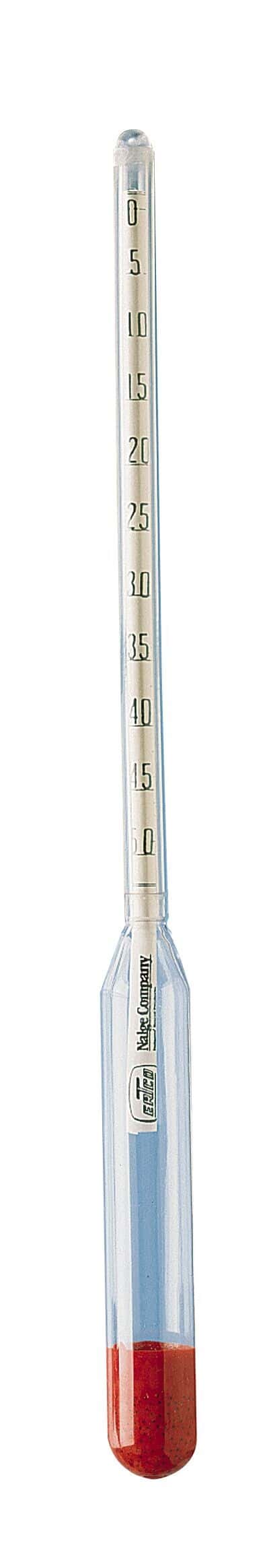 Thermo Scientific ERTCO Plastic Hydrometers, Specific Gravity (heavier ...