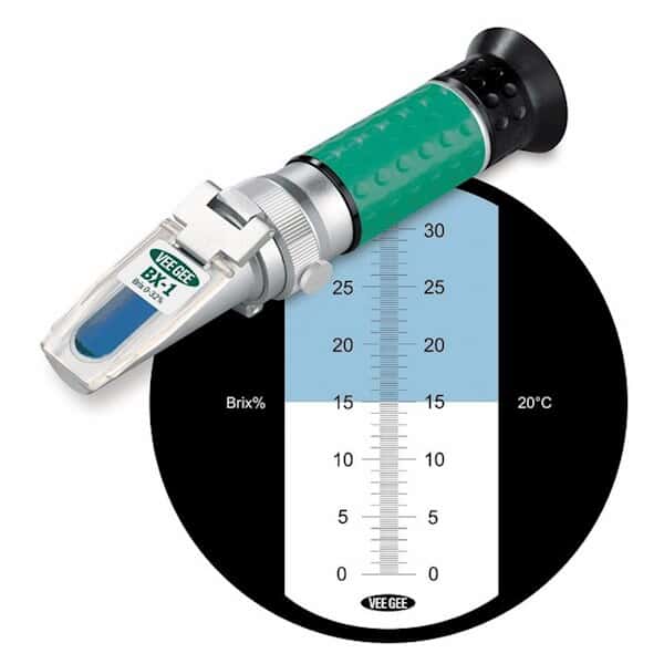 Vee Gee Brix (Total Solids) Hand Refractometers from ColeParmer