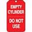 Accident Prevention Tags; Status Tags; Empty Cylinder - Do Not Use