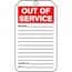 Accident Prevention Tags; Status Tags; Out Of Service