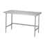 Flat Bullnose-Edged Work Tables with a Stainless Steel Undershelf