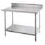 Stainless Steel Worktables with Rear Splash