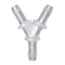Cole-Parmer® Cleanroom Hose Barb Fittings, Y Union, Natural Kynar®
