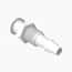 Cole-Parmer® Cleanroom Panel-Mount Female Luer to Hose Barb Fittings, Straight Adapter, Nylon