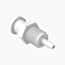 Cole-Parmer® Cleanroom Panel-Mount Female Luer to Hose Barb Fittings, Straight Adapter, Nylon