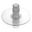 Cole-Parmer® Cleanroom Port Disk Hose Barb Fittings, Opposing Barb Ports, Polypropylene