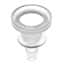 Cole-Parmer® Fittings, Sanitary to Monobarb Adapter, Polypropylene