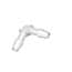 Cole-Parmer® Hose Barb Fitting, 90° Elbow, HDPE