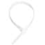 Cole-Parmer® Reusable Releasable Cable Zip Ties, White Nylon