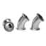 Cole-Parmer® Sanitary Clamp Fittings, 45° Elbow Union, 316 Stainless Steel