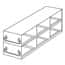 Cole-Parmer® Upright Freezer Drawer Racks for 0.2 mL Tube 96-Well PCR Boxes