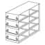 Cole-Parmer® Upright Freezer Drawer Racks for 100-Place Slide Boxes