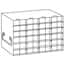 Cole-Parmer® Upright Freezer Racks for 50-Cell Hinged Top Plastic Boxes