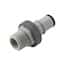 CPC® (Colder) NS6 Quick-Disconnect Fittings, Threaded Body & Insert, Valved, Polypropylene