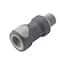 CPC® (Colder) NS6 Quick-Disconnect Fittings, Threaded Body & Insert, Valved, Polypropylene