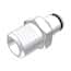 CPC® (Colder) PLC Quick-Disconnect Fittings, Threaded Insert, Non-Valved, Acetal