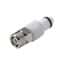CPC® (Colder) PLCD Quick-Disconnect Fittings, PTF Body & Insert, Valved, Acetal & Polypropylene