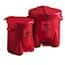 Eagle Red Biohazard Waste Cans, HDPE