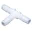 Eldon James Hose Barb Fittings, Tee Union, Natural Nylon