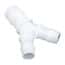Eldon James Hose Barb Fittings, Y Reducer, Natural Kynar®