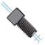 Idex® Flanged Fittings, 5/16" Square Head with 1/4-28 Flat-Bottom Connection