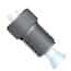 Idex® Flangeless Large Knurl Fitting Assemblies, 1/2-20 Flat-Bottom Connection