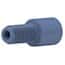 Idex® Flangeless Standard Knurl Male Nuts, 1/4-28 Flat-Bottom Connection for 1/16" OD Tubing